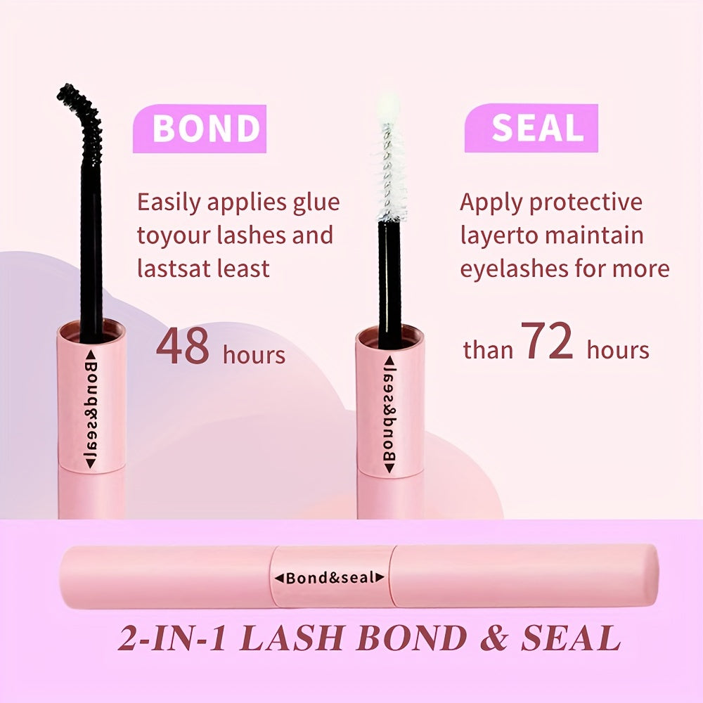 Women Waterproof Lash Bond and Seal Glue 2-in-1 Black Lash Extension