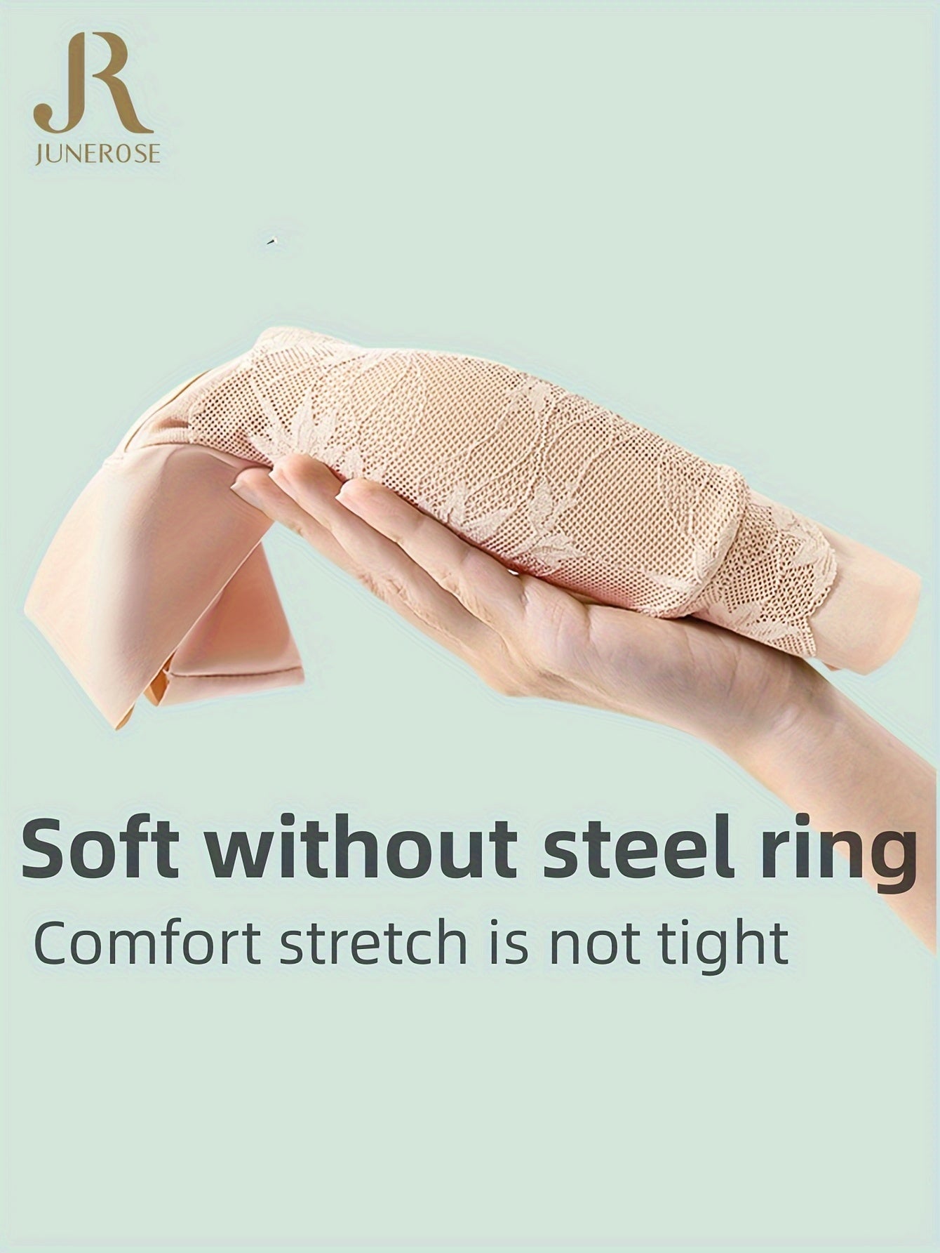 2 ta qora va bej rangdagi ayollar uchun nafis dantel simsiz brass. Qulay, tikuvsiz dizayn, gullar bosma, o'rtacha qo'llab-quvvatlash. Naylon va spandeks aralashmasidan tayyorlangan.