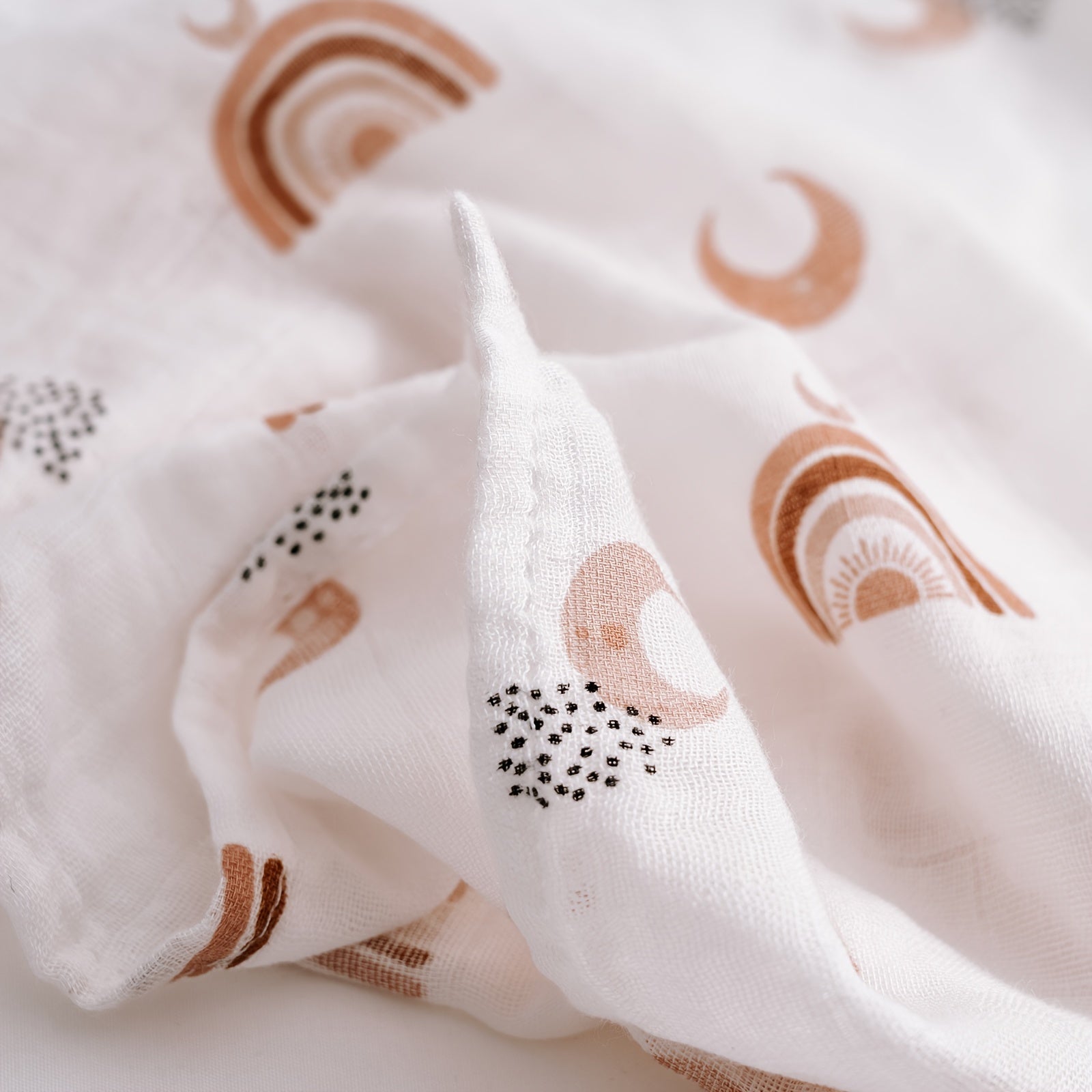 Baby Washcloths Set 6 Pieces Soft Bamboo Fiber for Children 69.85cm Square