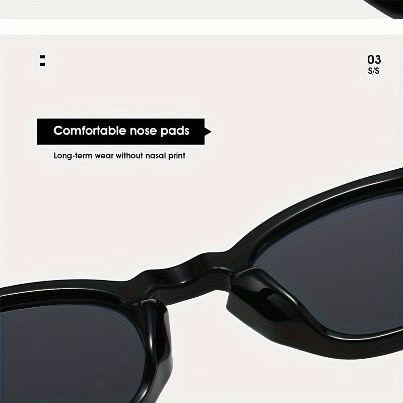 Square Glasses for Men and Women Lightweight Fashion Frame Casual and Activity Wear