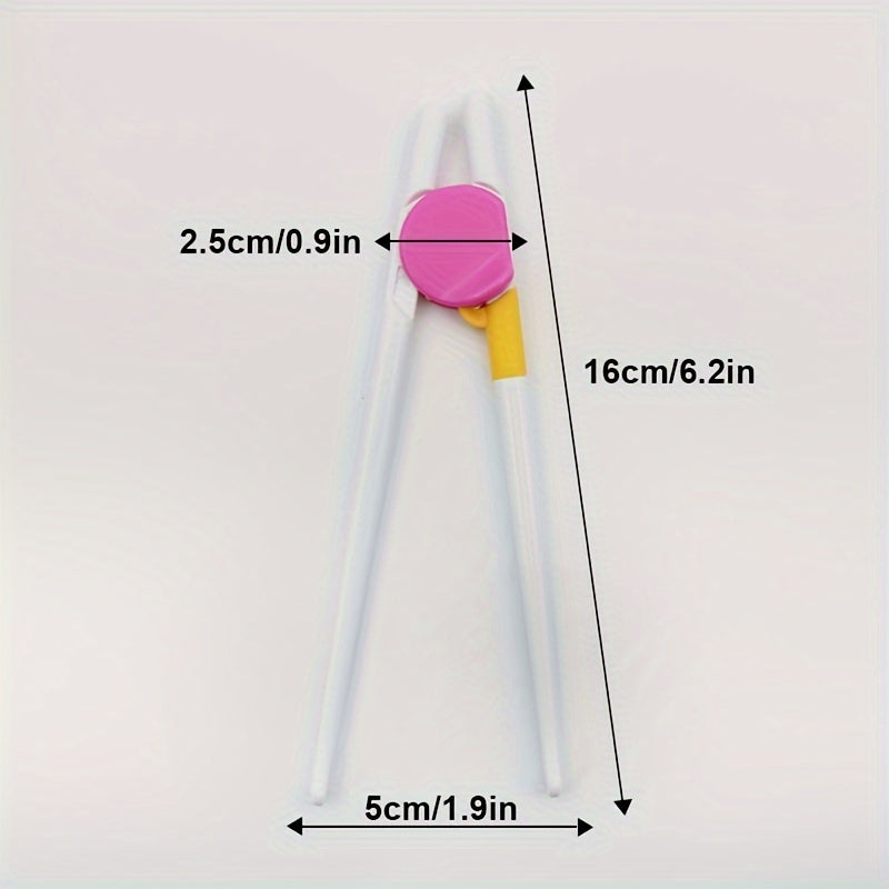 Набор палочек для еды для начинающих с съемным и многоразовым дизайном, подходит для детей, доступен в красном цвете.