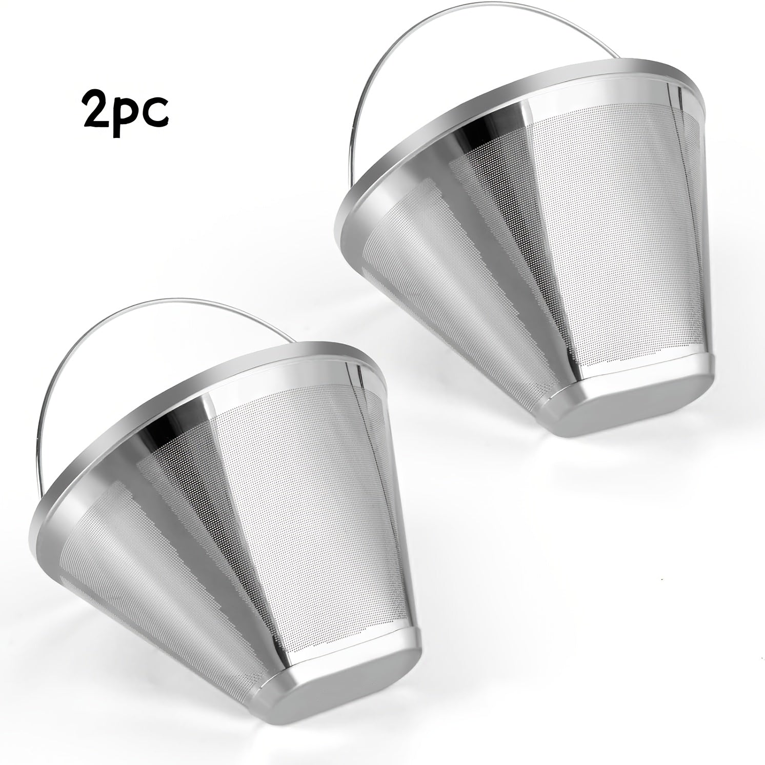Stainless Steel Coffee Filter Reusable Cone Coffee Filter Replacement for Ninja