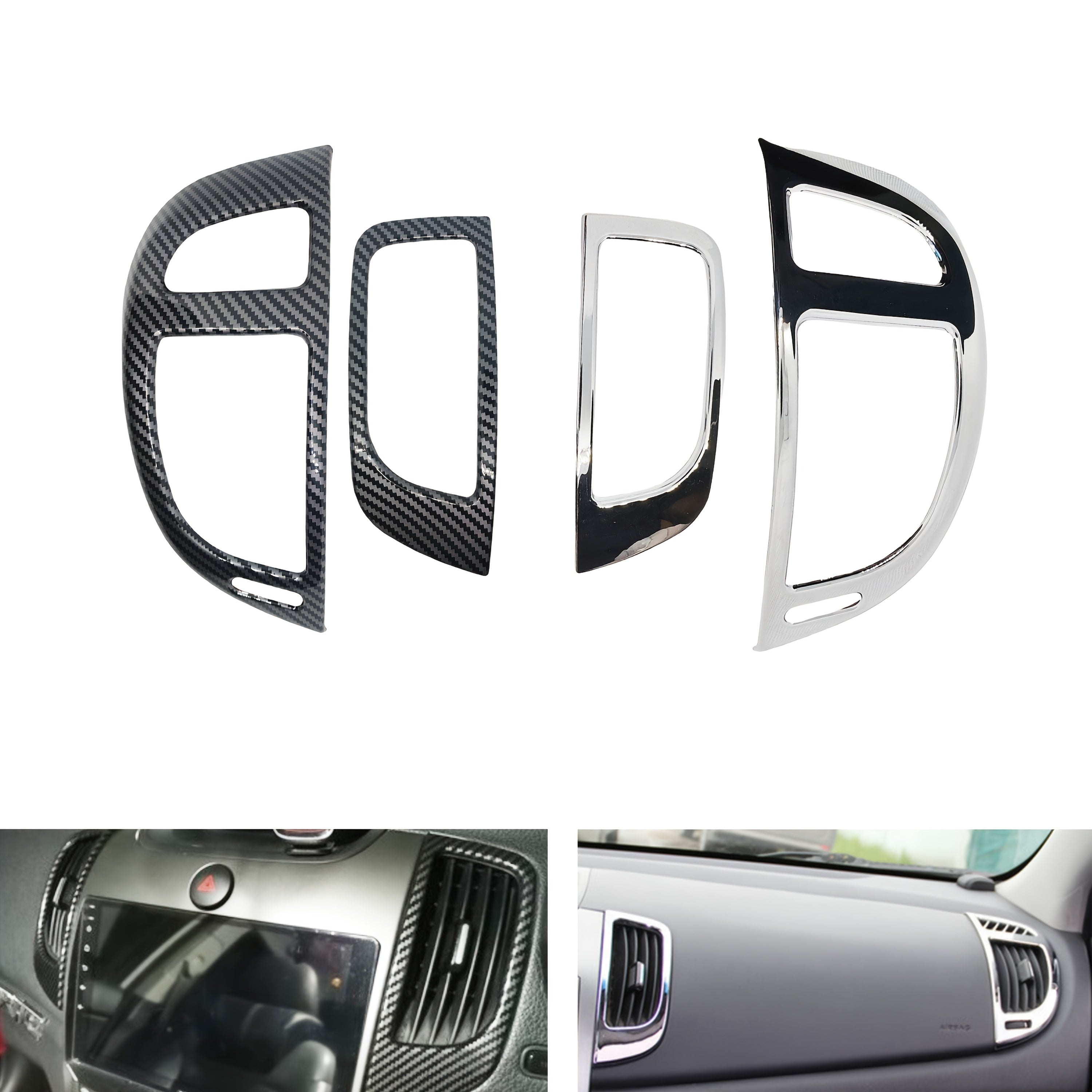 Хромированная окантовка вентиляционного отверстия на приборной панели для Forte Ceato 2008 2013