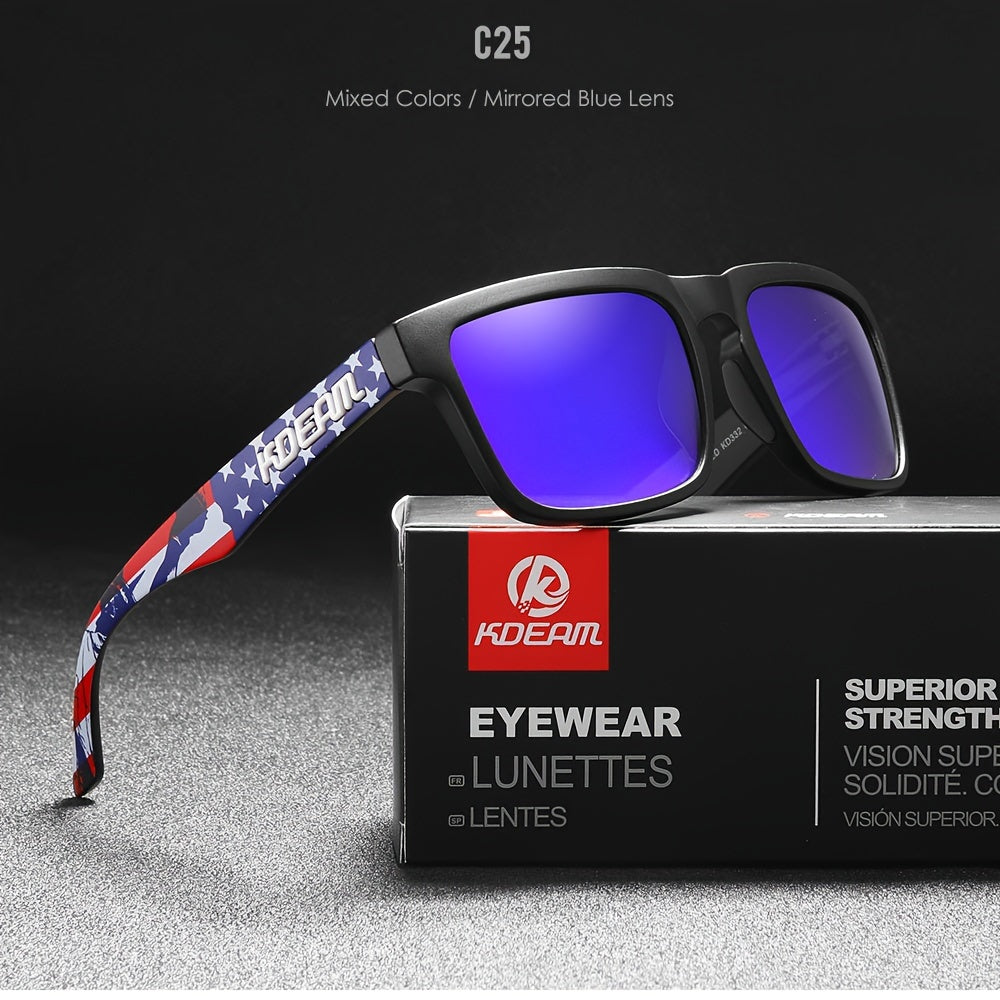 Erkaklar uchun kvadrat polarizatsiyalangan quyosh ko‘zoynaklari 31 ta jonli rangda ochiq havoda faoliyat uchun