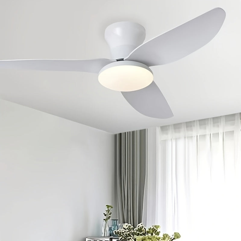 Modern Ceiling Fan with Lights Dimmable LED Remote Control for Living Room Kitchen