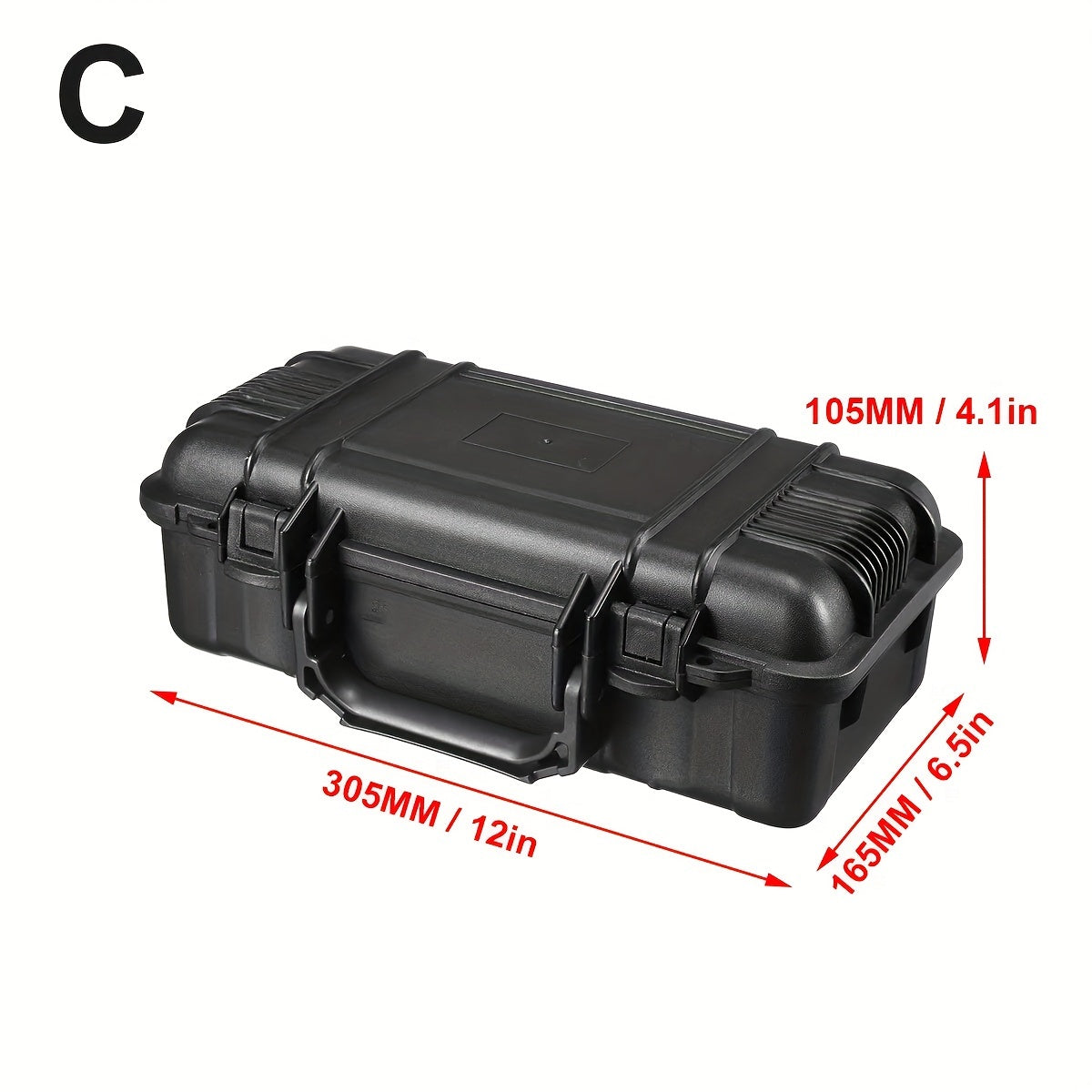 Black Hard Shell Suitcase with 6 Sizes Shockproof Wear-Resistant Travel Storage Case