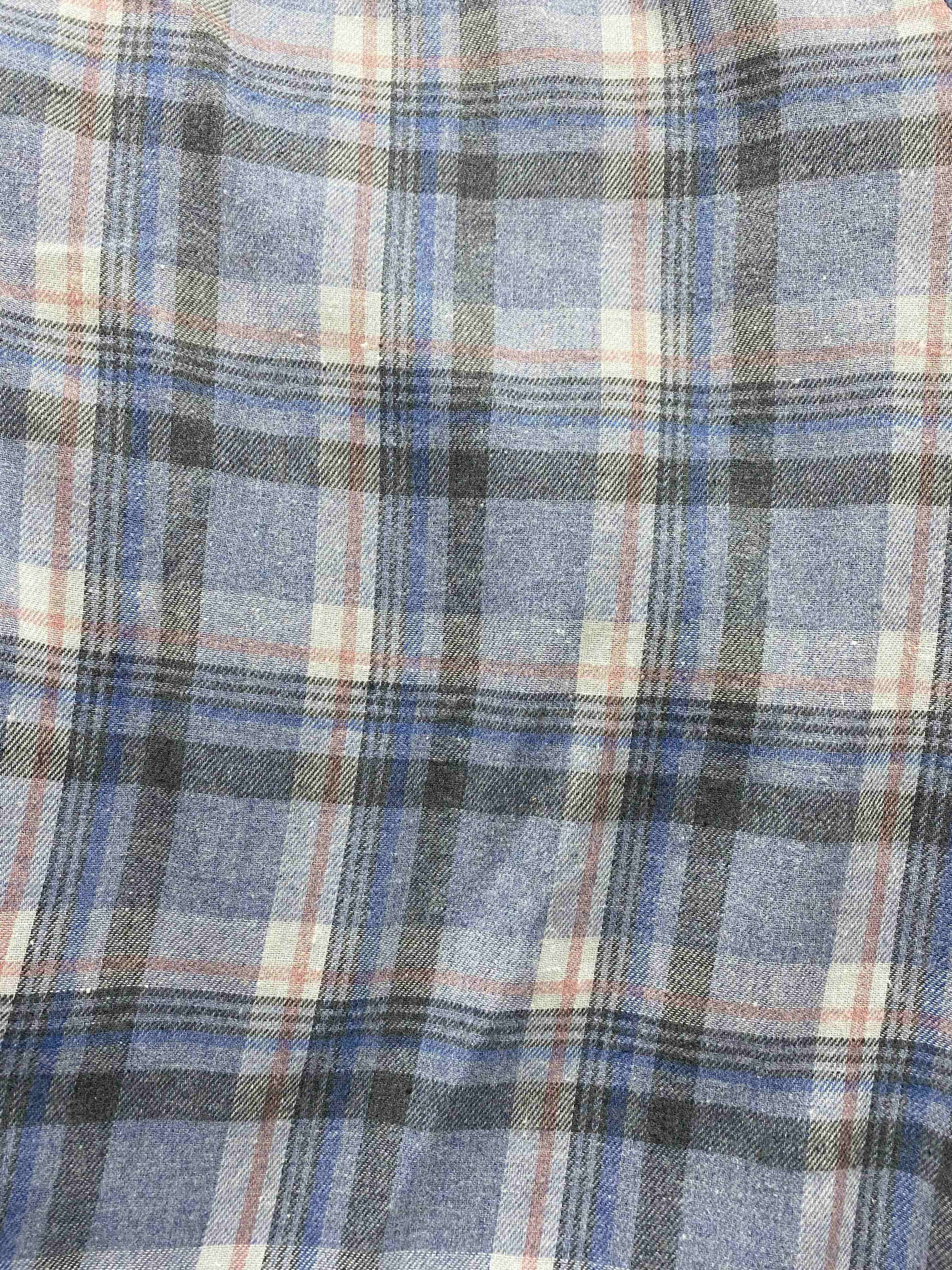 Plus Size Women's Oversized Plaid Shirt Mid-Length Loose Fit Fashionable