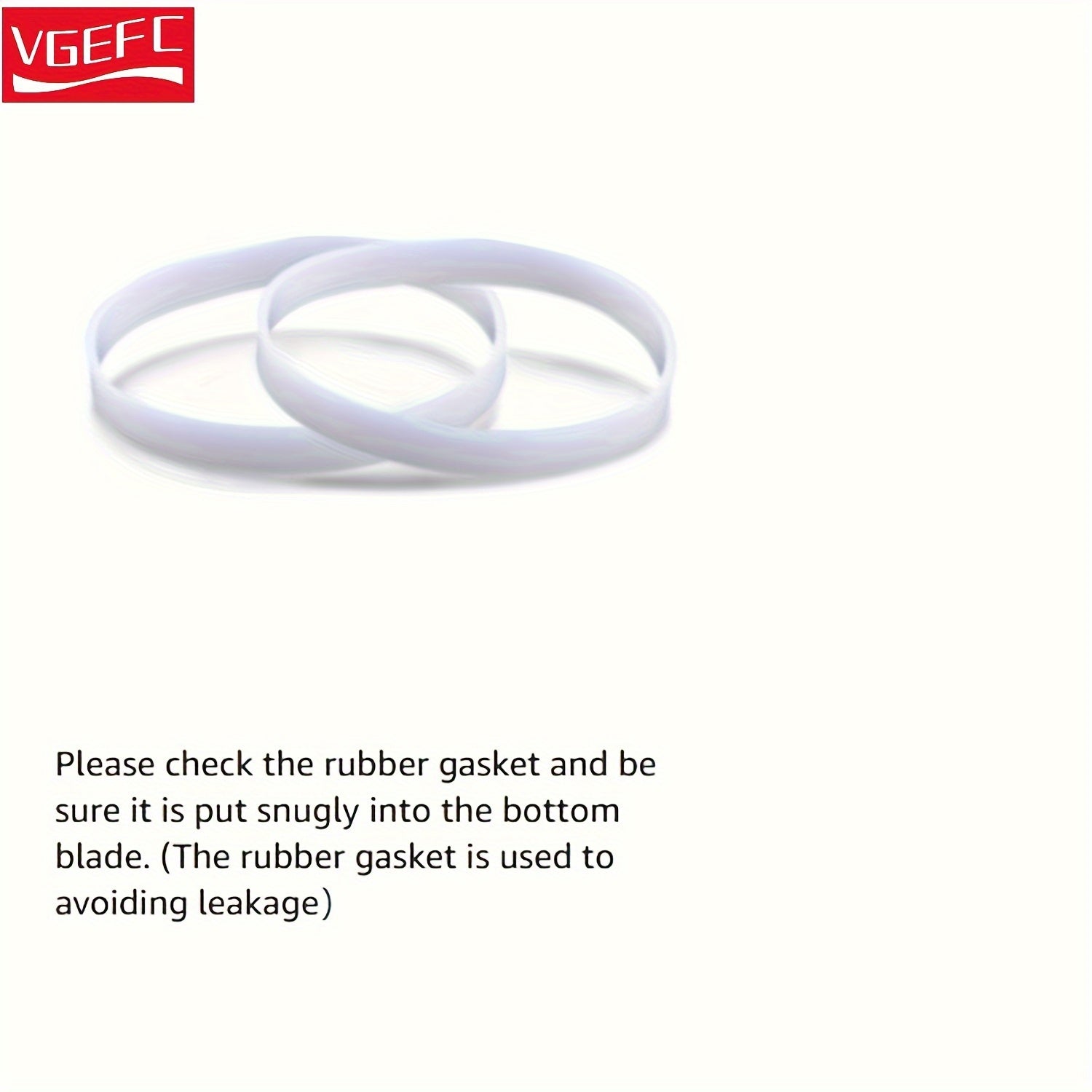 2 Pack White Rubber O-Ring Gasket Seals for Blender Replacement