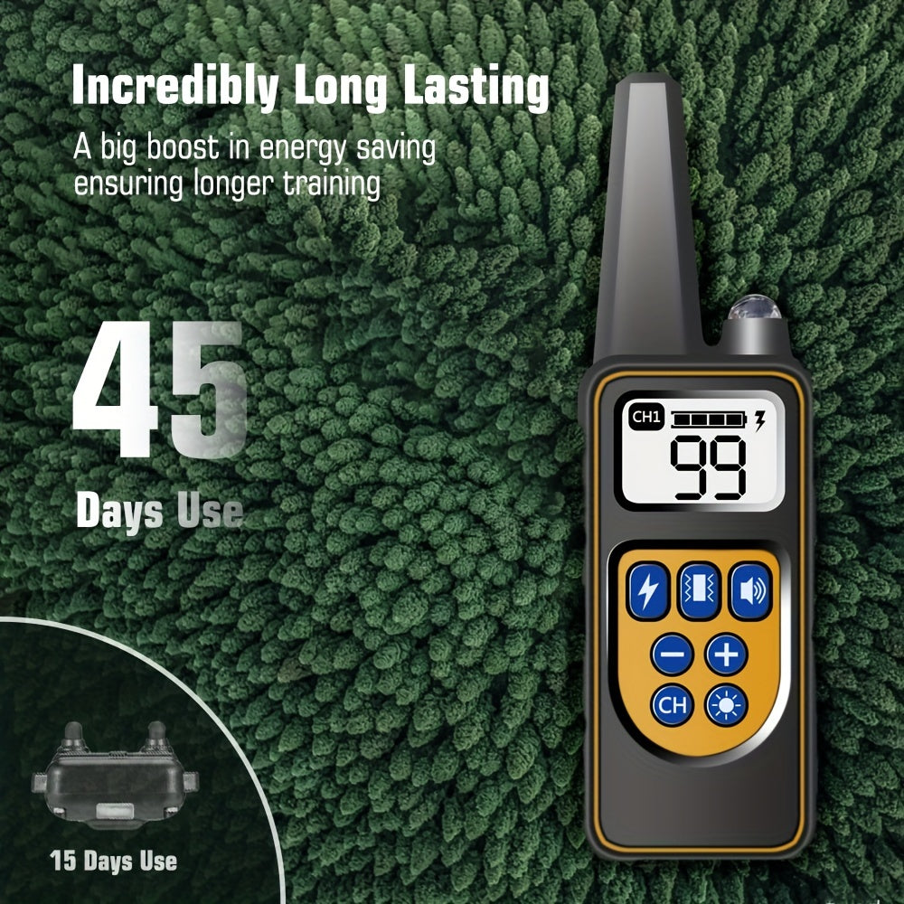 Dog Training Collar with Remote Shock Vibration and 99 Sensitivity Levels