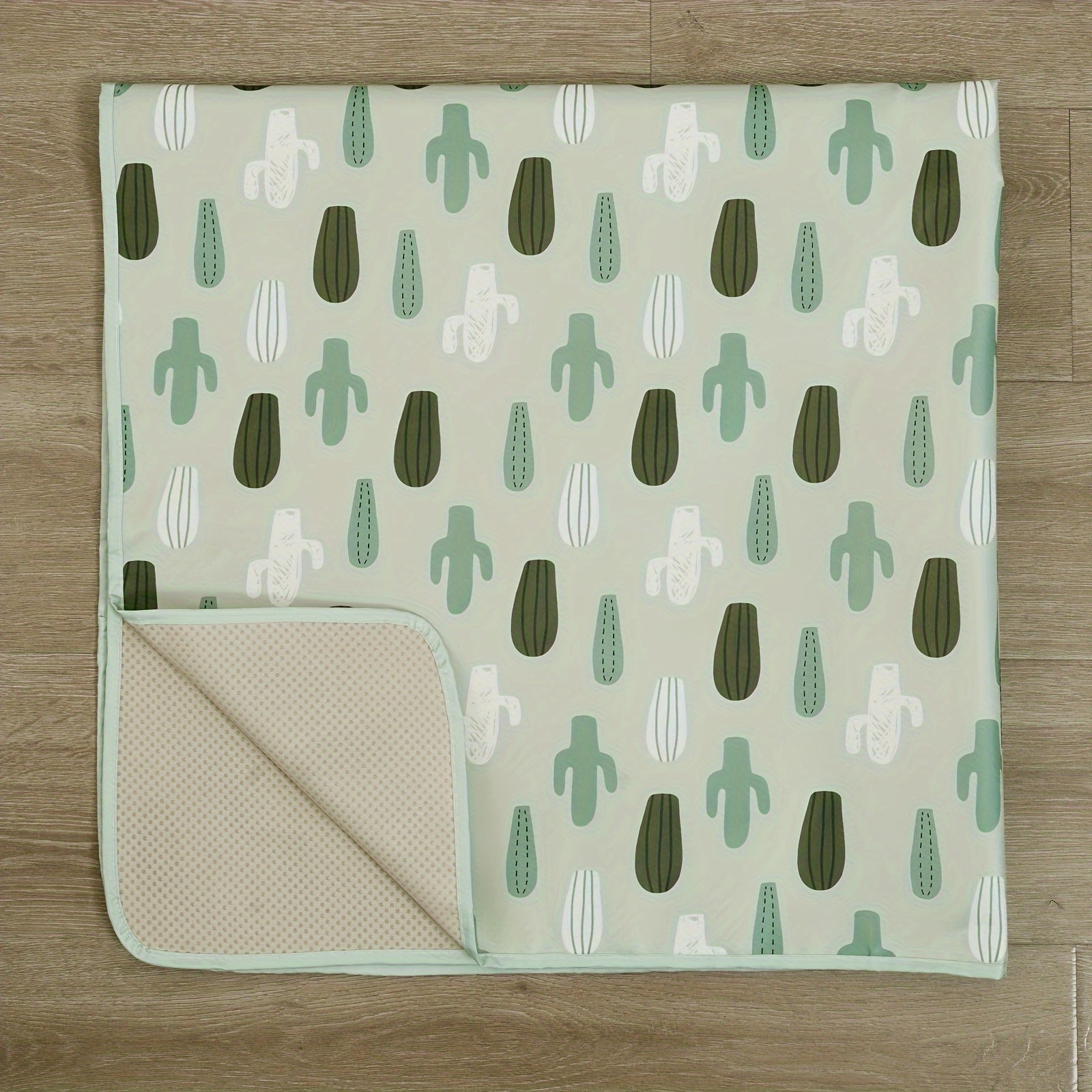 Kids Play Mat 109x109 cm Waterproof Non-Slip Foldable for Crawling and Play