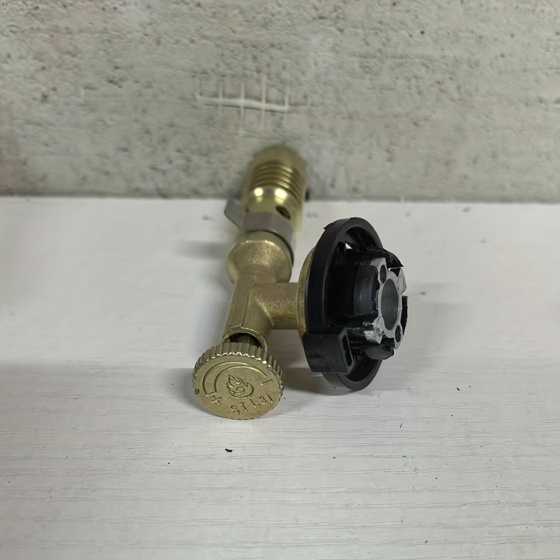 Dual-Tube Copper Flame Gun for BBQ Welding Soldering Portable Durable with Adjustable Nozzle