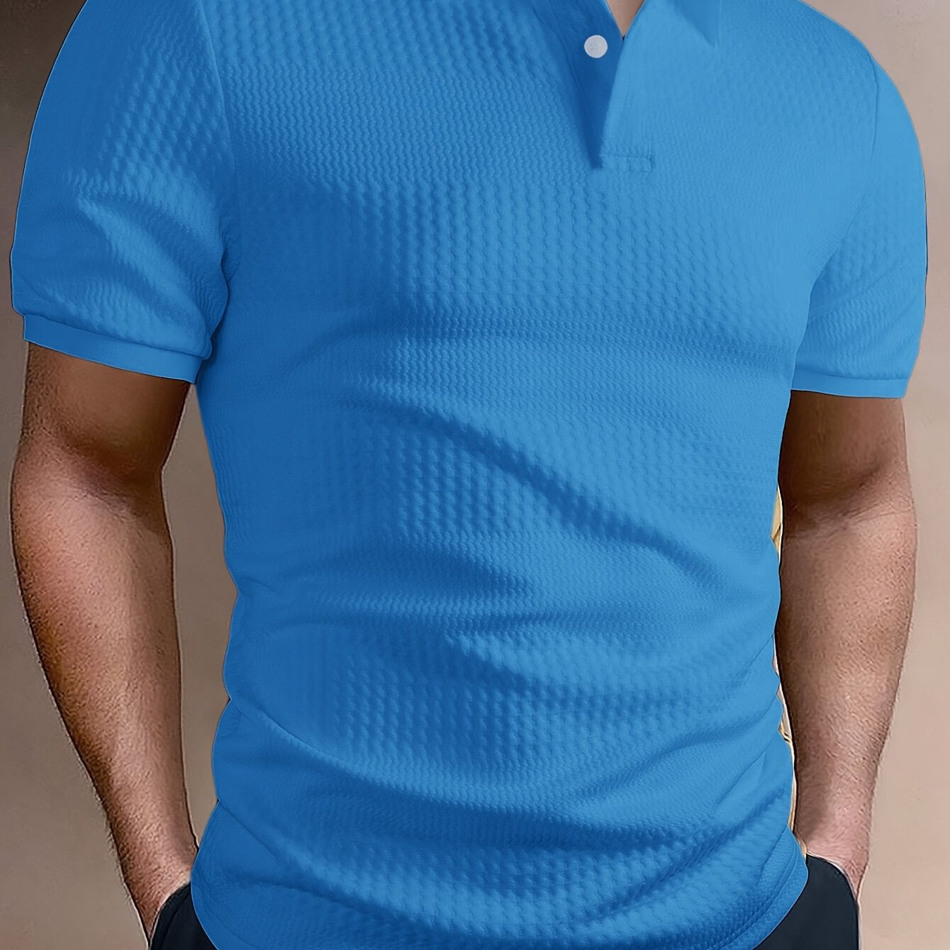 Men's Short Sleeve Golf T-Shirt Polyester Spandex Geometric Summer Outdoor Activities