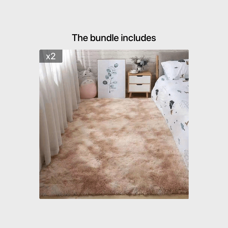 Soft Fluffy Shag Area Rug for Living Room or Bedroom Non-Slip Machine Washable