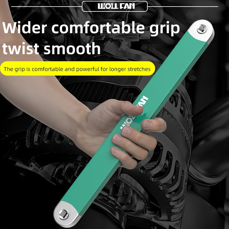 39cm Multi-Functional Extension Wrench with Ratchet Conversion and Quick Release Socket for Car Maintenance