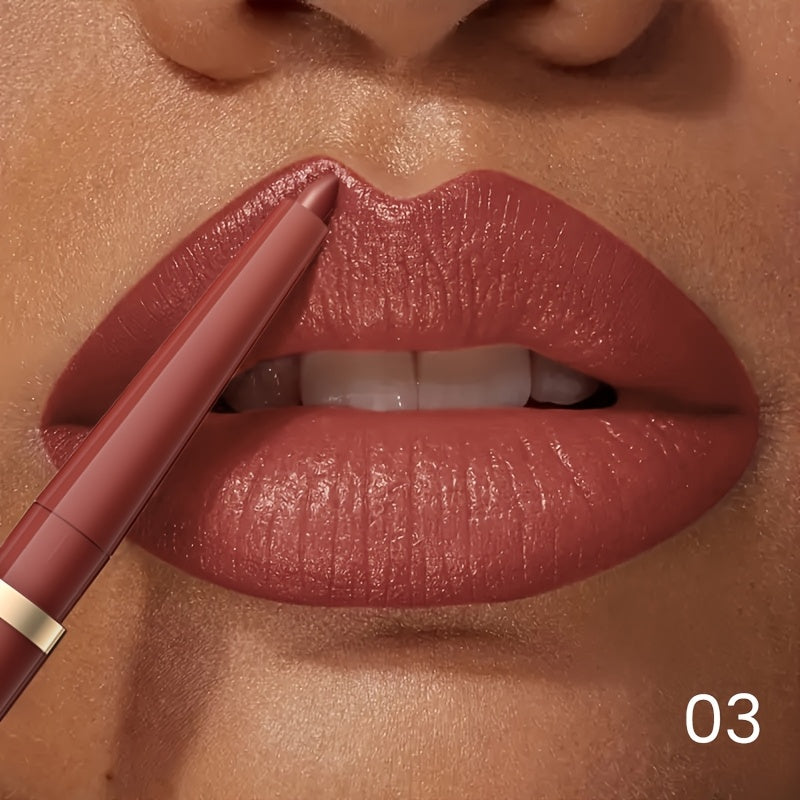 Women's Waterproof Nude Lip Liner, Matte, Long-Lasting, Retractable