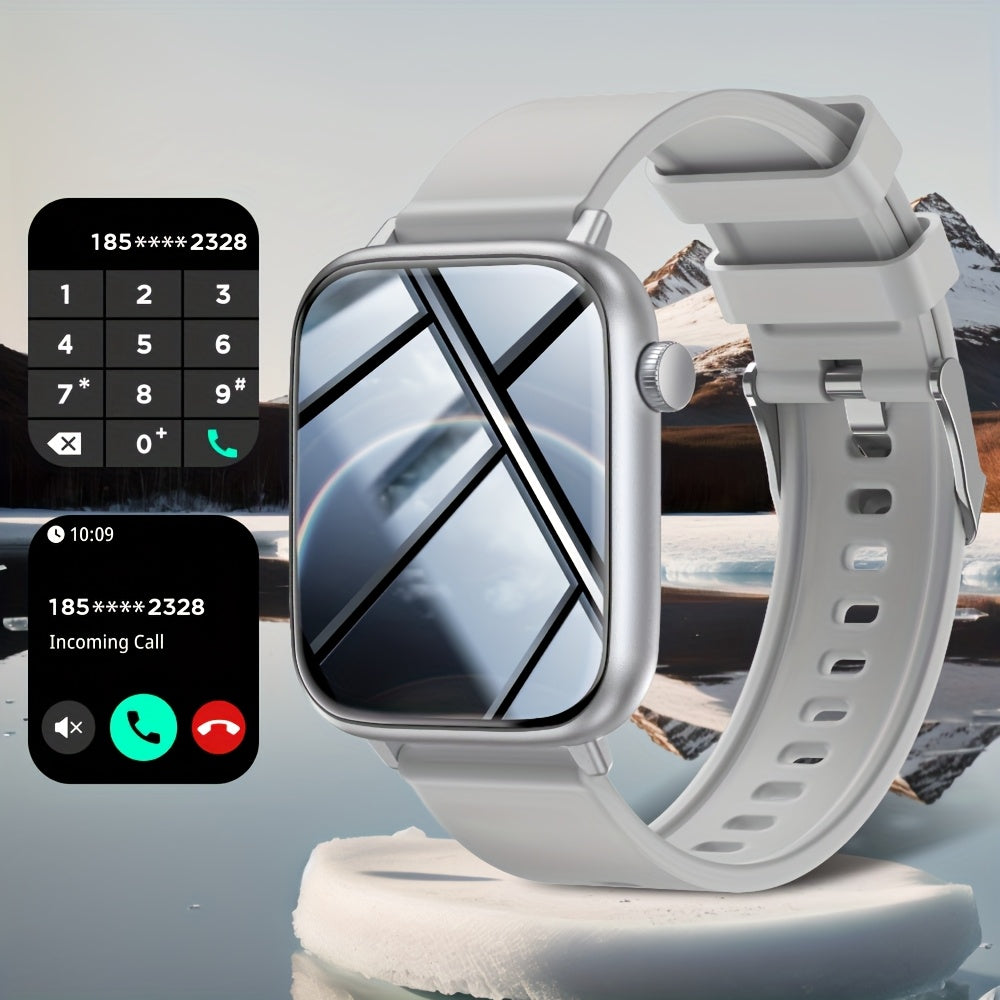 Smartwatch 1.83 Inch Full Touchscreen Wireless Calling Fitness Tracker with Pedometer Calories 100+ Exercise Modes Compatible with Android and iPhone