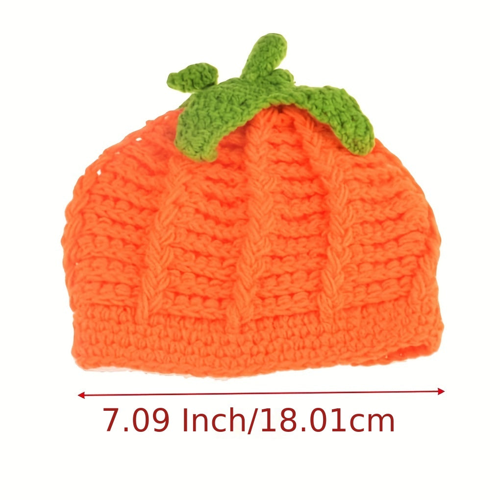 Children's Halloween Pumpkin Hat Yellow Polyester Costume for Kids