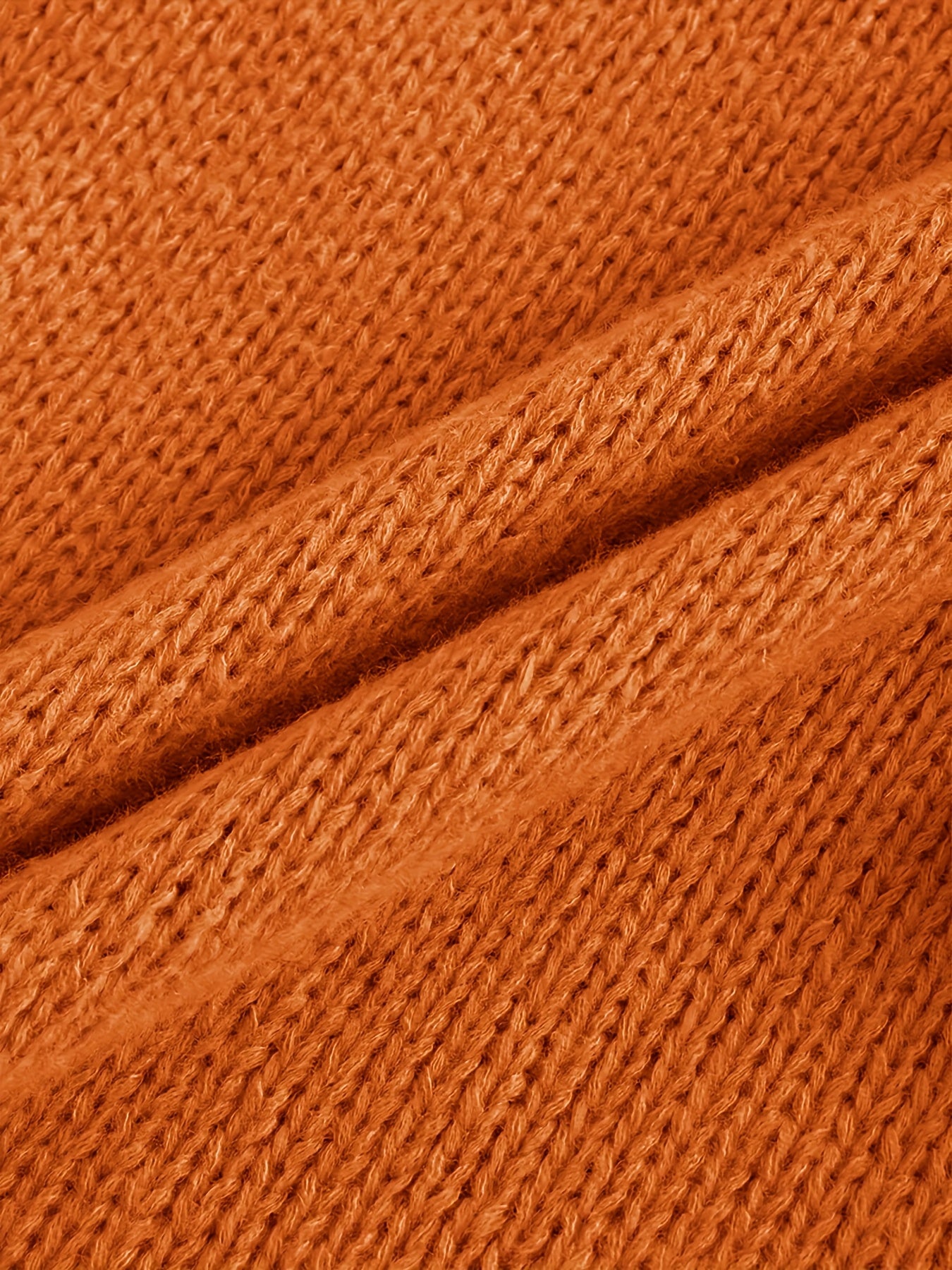 Women's Oversized Casual Sweater Polyester Knit Long Sleeve Solid Color Winter Spring