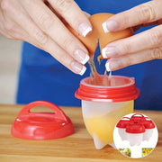 4-10 Pcs Non-Stick Silicone Egg Boilers High Temperature Resistant Kitchen Tools