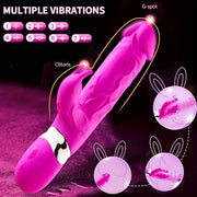 ayollar uchun silikon G-spot vibratori, 10 rejimli, pushti stimulyator