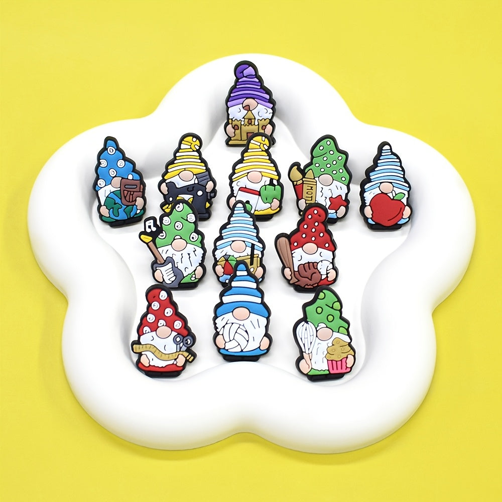 Set of 25 Colorful Enamel Pins with Cake, Camera, Apple, Football, Volleyball, and Gnome Designs for Bags and Accessories