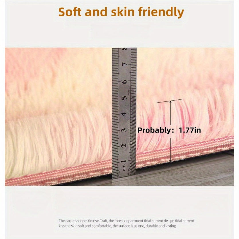 Plush Faux Fur Area Rug for Bedroom Living Room Decor Thick Soft Non-Slip