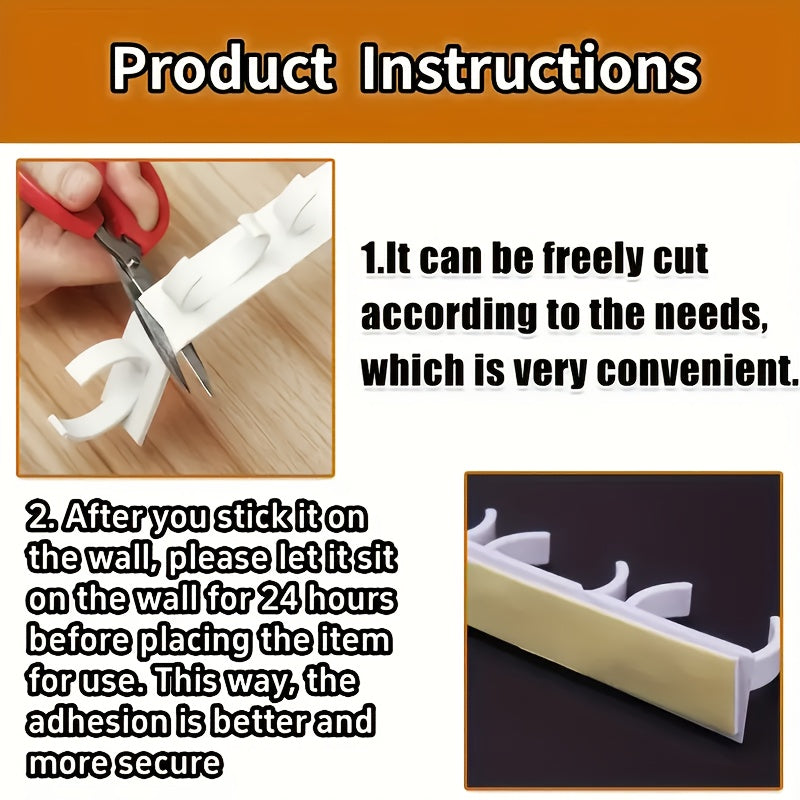 Set of 10 Large Capacity Spice Racks Wall Mounts Kitchen Organizer Plastic