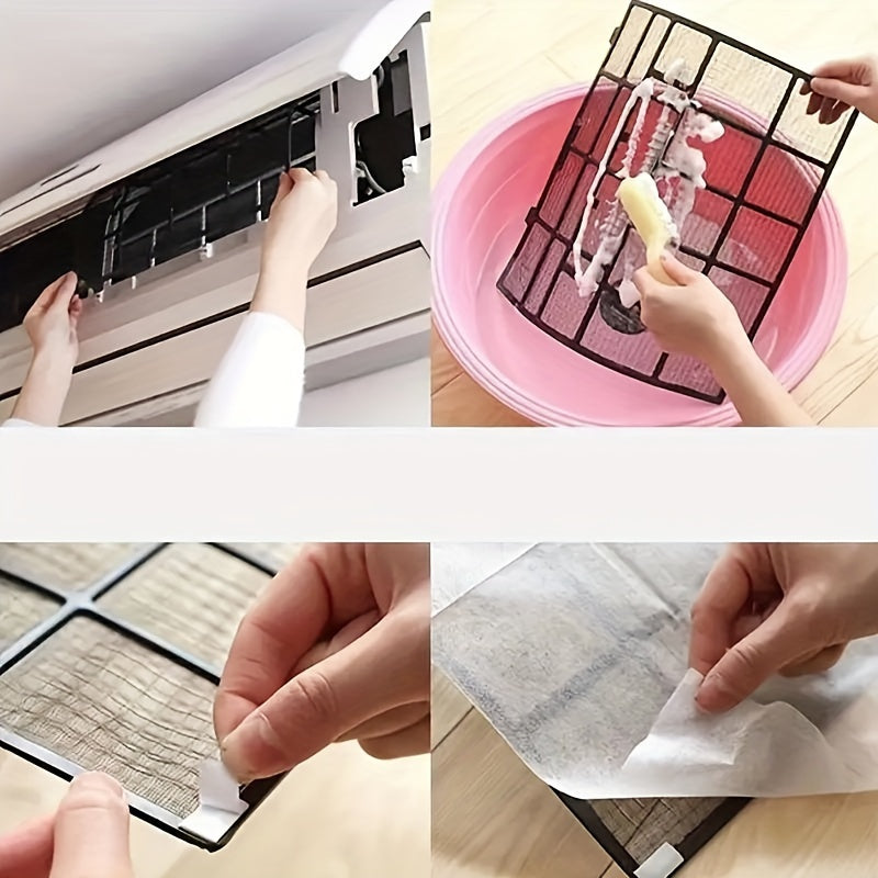 Paquete de dos filtros de papel para aire acondicionado a prueba de polvo para un aire limpio