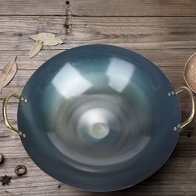 Ko'p maqsadli quyma temir wok va sho'rva qozoni - yopishqoq sirt, uy va restoran sharoitida gaz pechida pishirish uchun ideal