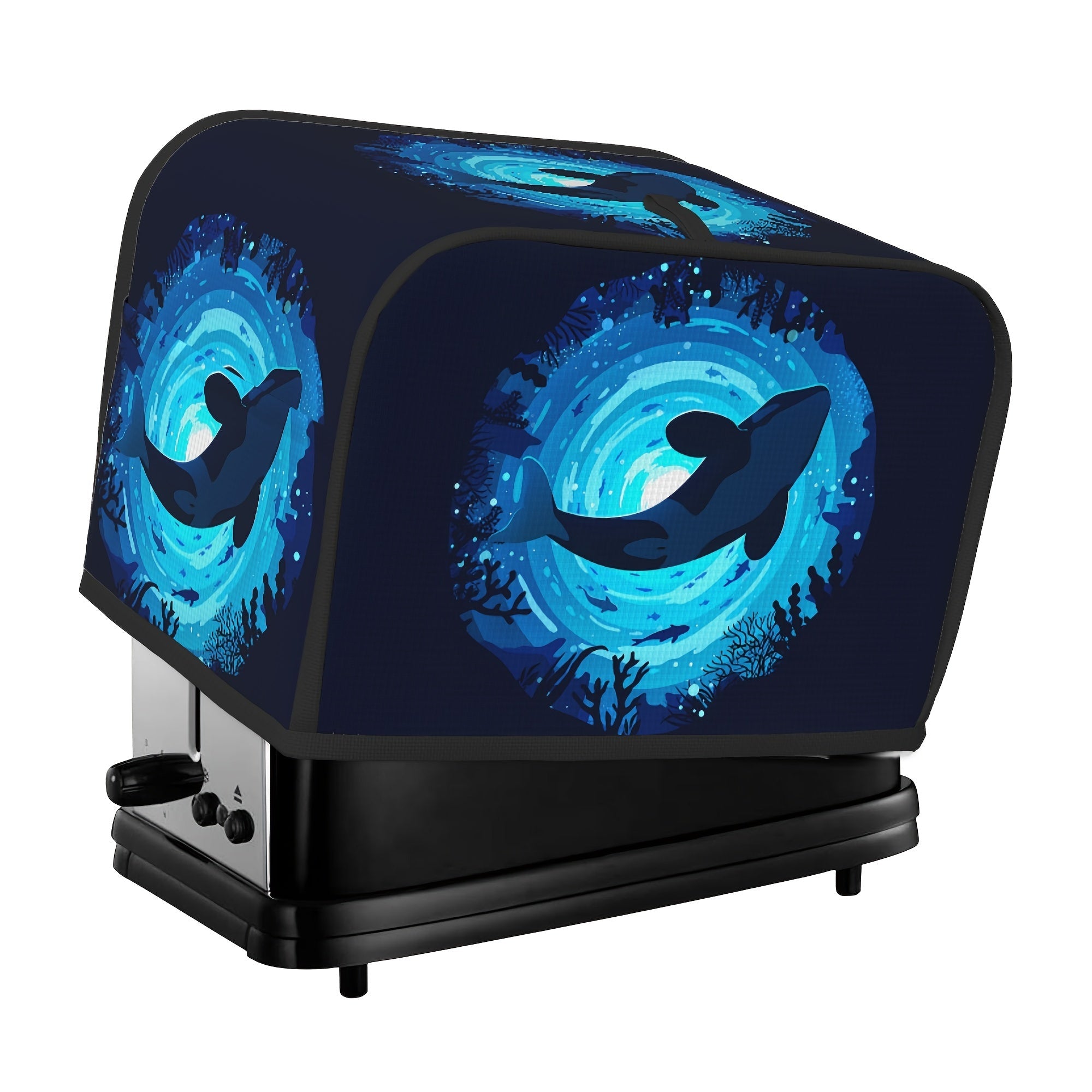 Polyester toster qopqog'i, chiroyli orka dizayni bilan, keng yo'lga ega, changdan himoya va barmoq izlaridan himoya qiladi. Shuningdek, suvga chidamli, yog'li himoya va qo'l bilan yuvish mumkin. Ayollar uchun ajoyib sovg'a bo'ladi.