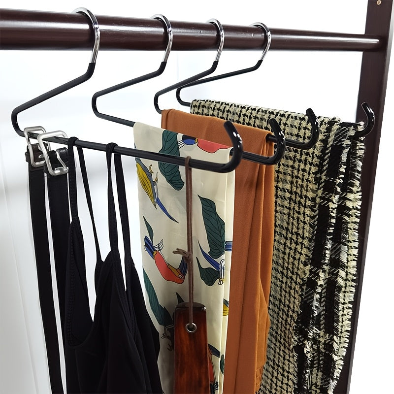 Portable Hat Holder Black Metal Plastic Space Saving Closet Organizer