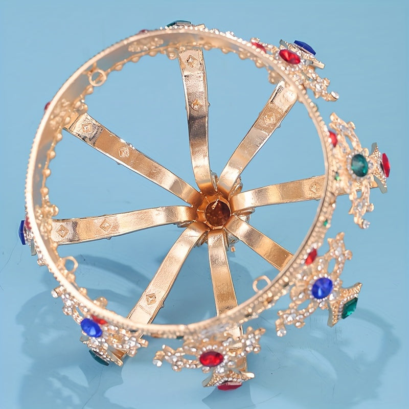 Vintage sintetik kristal tiara taqmoq uchun to'ylar, promlar va partiyalar