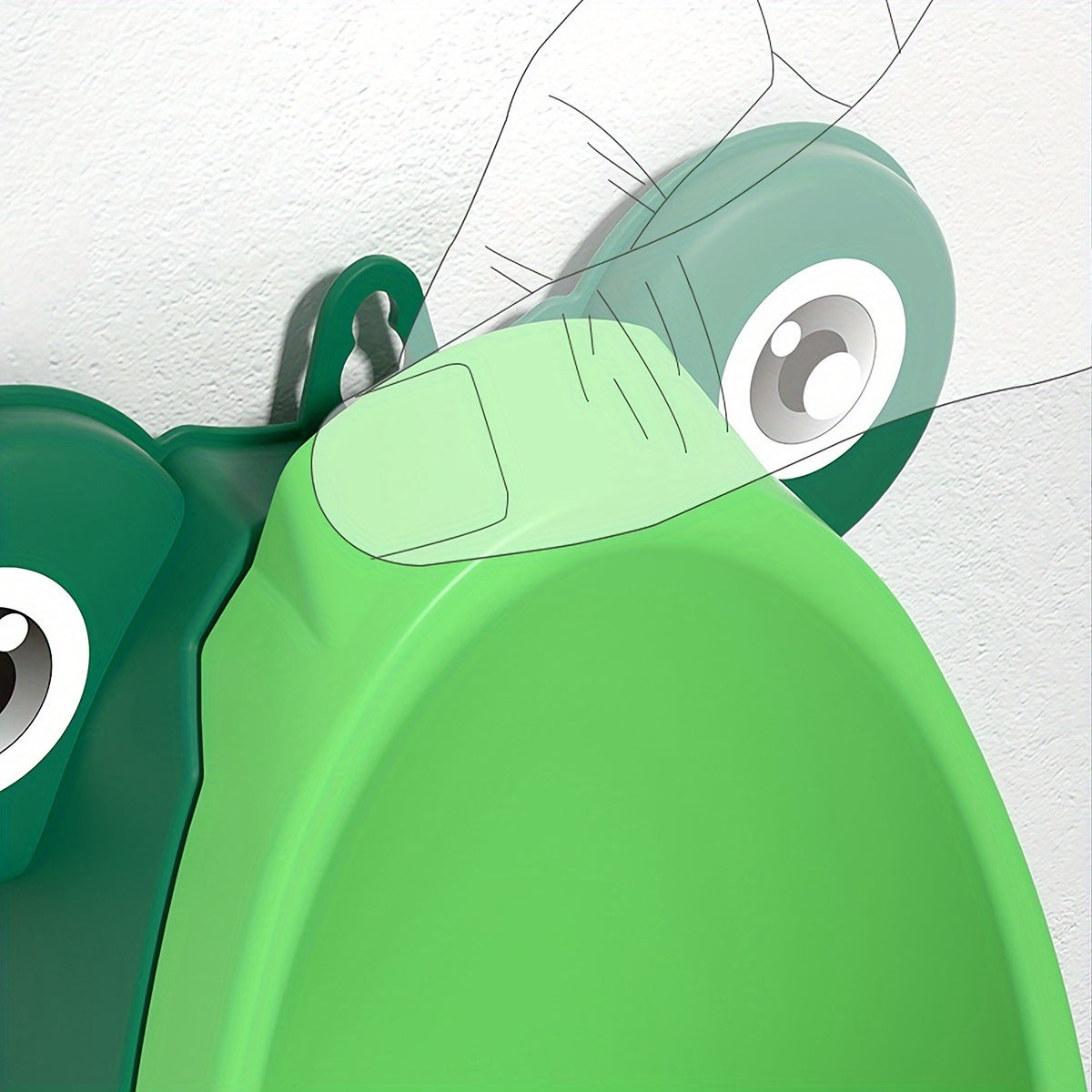 Children's Frog Urinal for Boys, Toilet Training, Hanging and Standing Use