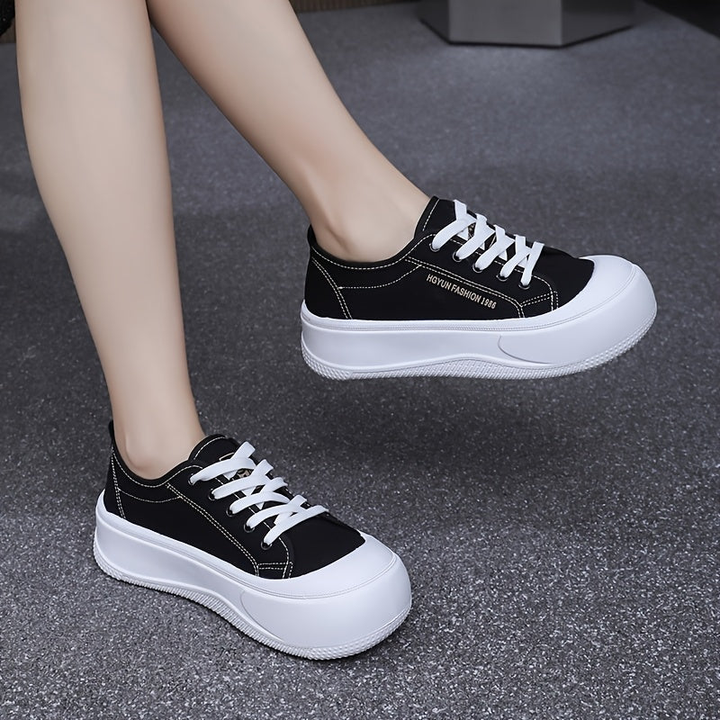 Ayollar uchun oq platformali tizzaga bog‘langan poyabzal, kundalik, qulay, sirpanishga qarshi