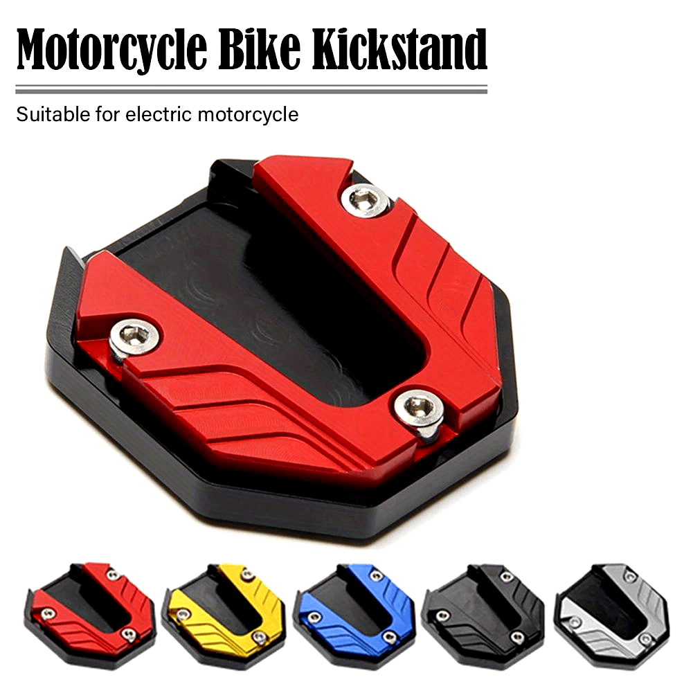 Motorcycle Kickstand Extension Plate Aluminum Alloy Side Stand Support