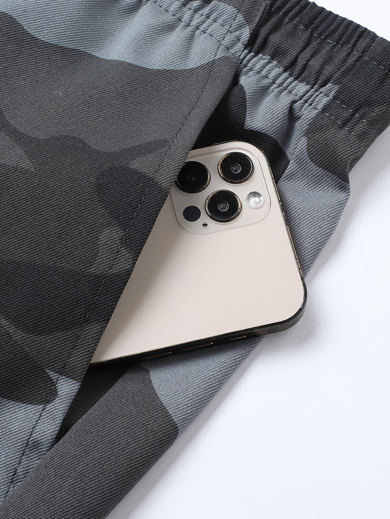 Men's Camouflage Cargo Pants Polyester Casual Outdoor Spring Fall