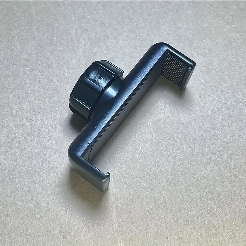 Black ABS Microphone and Smartphone Holder with 360-Degree Rotation for Bicycles and Motorcycles