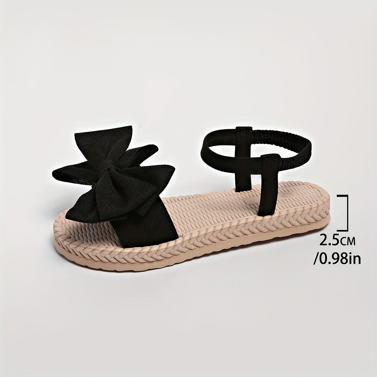 Women's Flat Bowknot Sandals Open Toe Summer Casual Beach Shoes