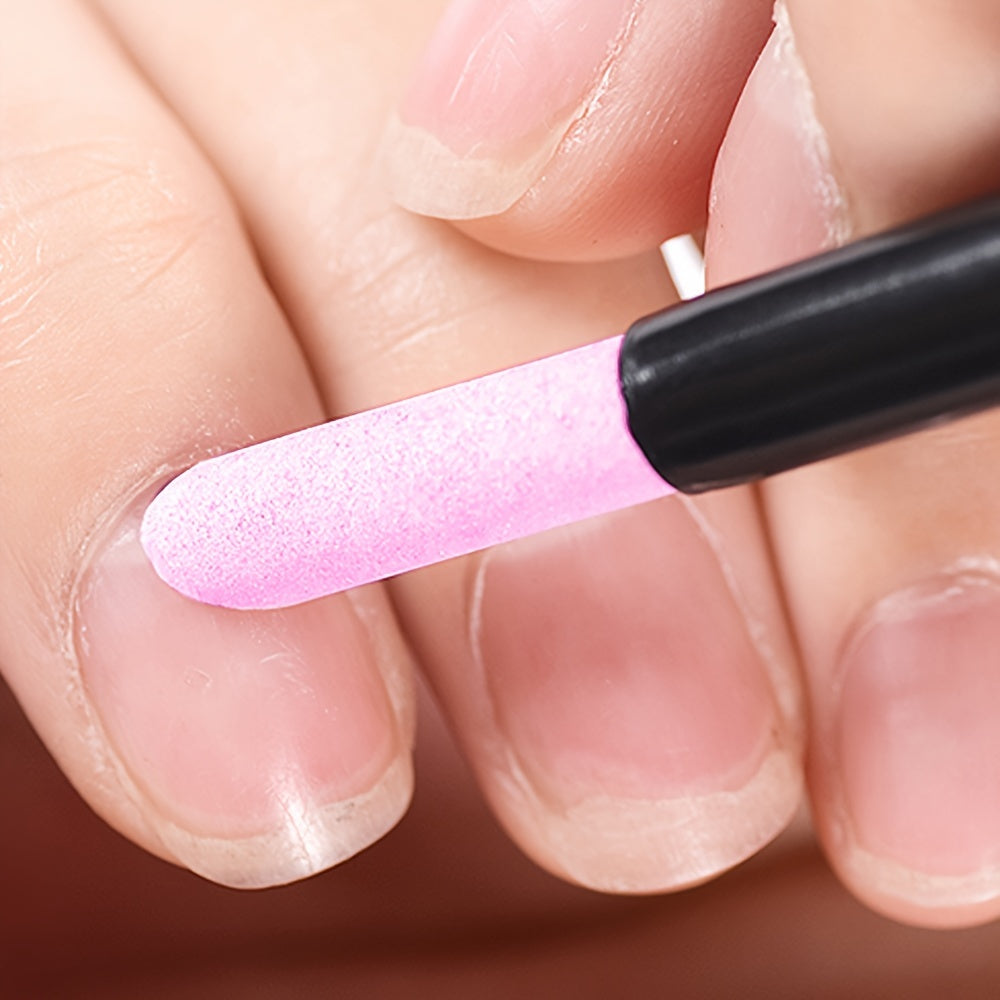 Unisex Quartz Stone Nail Care Tool for Cuticle Removal, Gentle, Portable