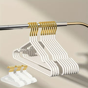 Set of 20 Heavy Duty Metal Clothes Hangers with Stainless Steel Coat Rack and Chrome Hooks