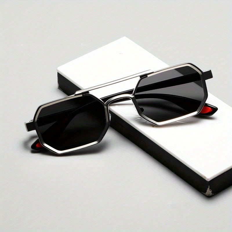 Gafas decorativas geométricas de metal unisex para conjuntos