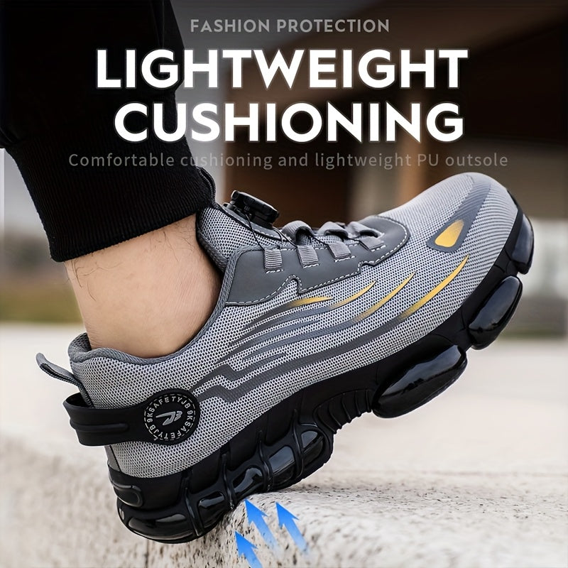 Breathable Safety Shoes with Anti-Crush Puncture Protection for Work and Casual Use