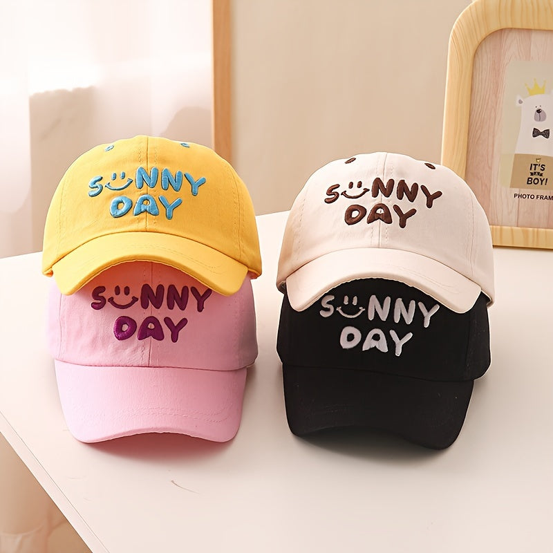 Kids Cotton Baseball Cap for Children Ages 3-14 Lightweight Adjustable Cartoon Theme