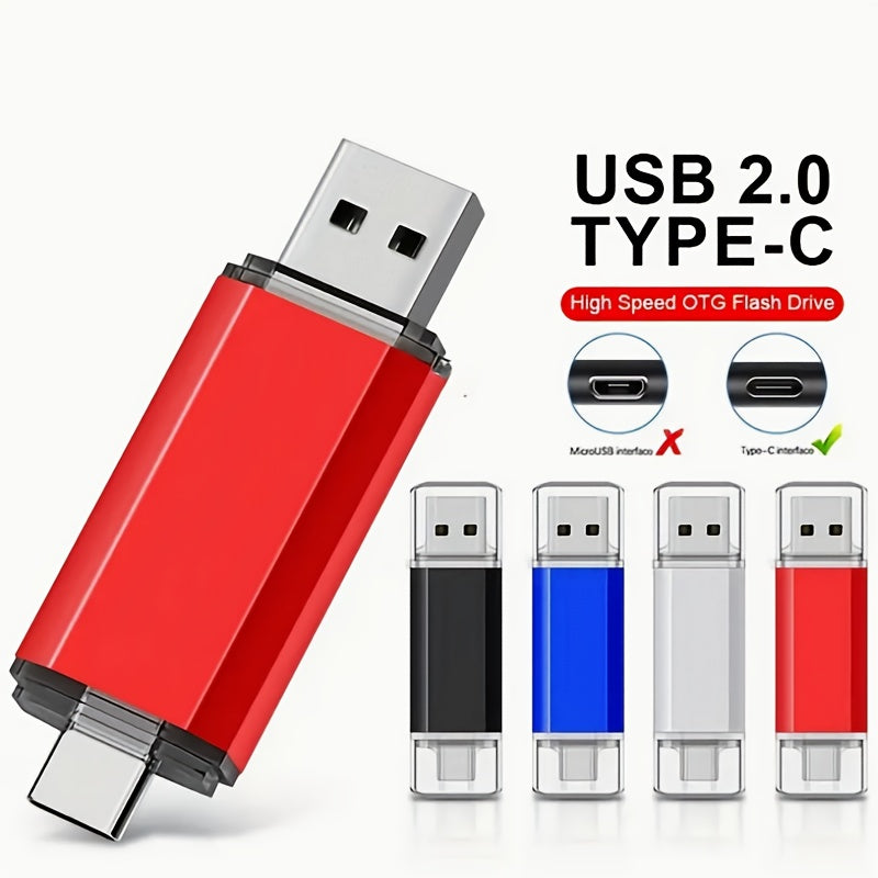 Dual C-Type USB Flash Drive 16GB OTG High-Speed Data Transfer for Android Smartphones and Tablets