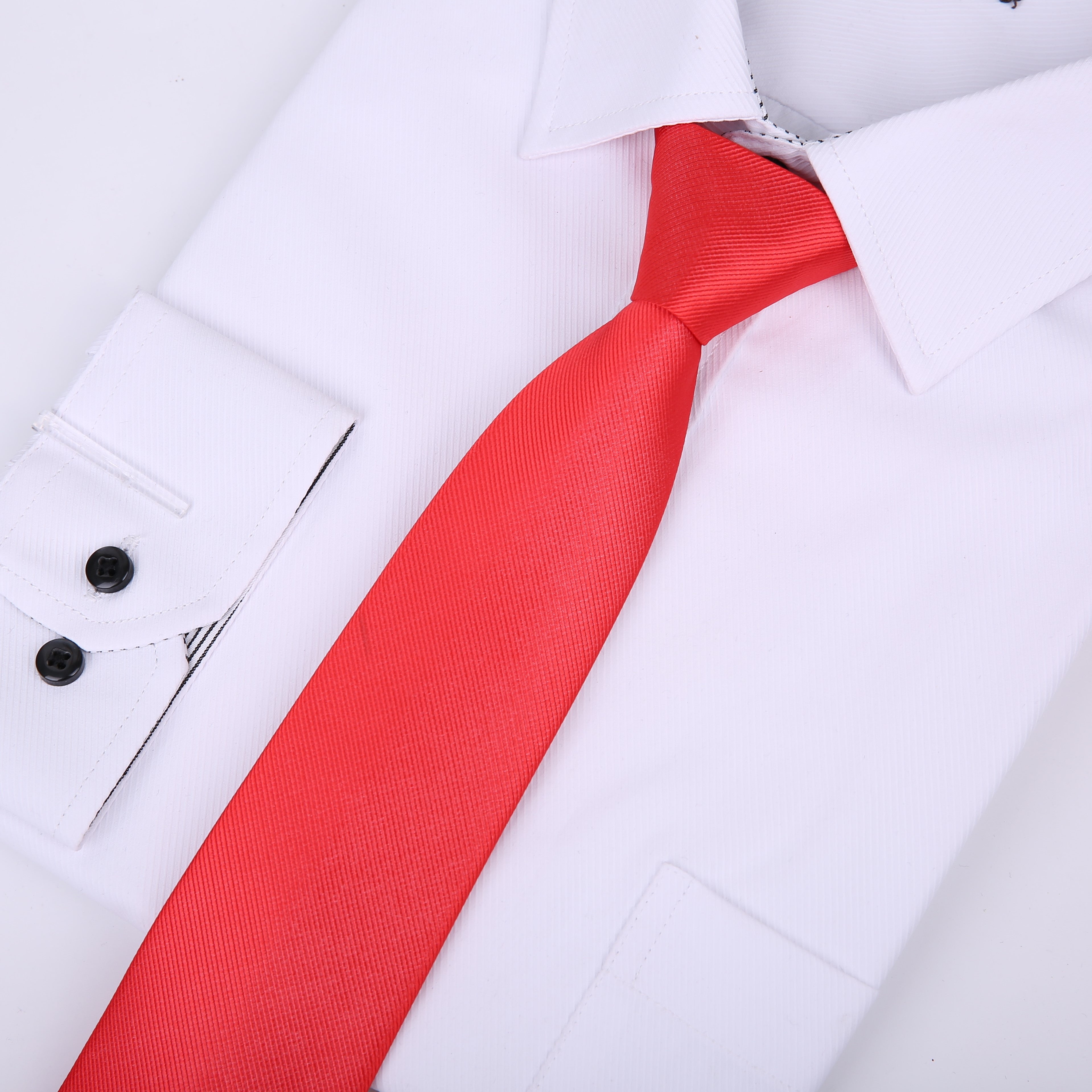 Men's Adjustable Solid Ties for Business Attire and Gifting