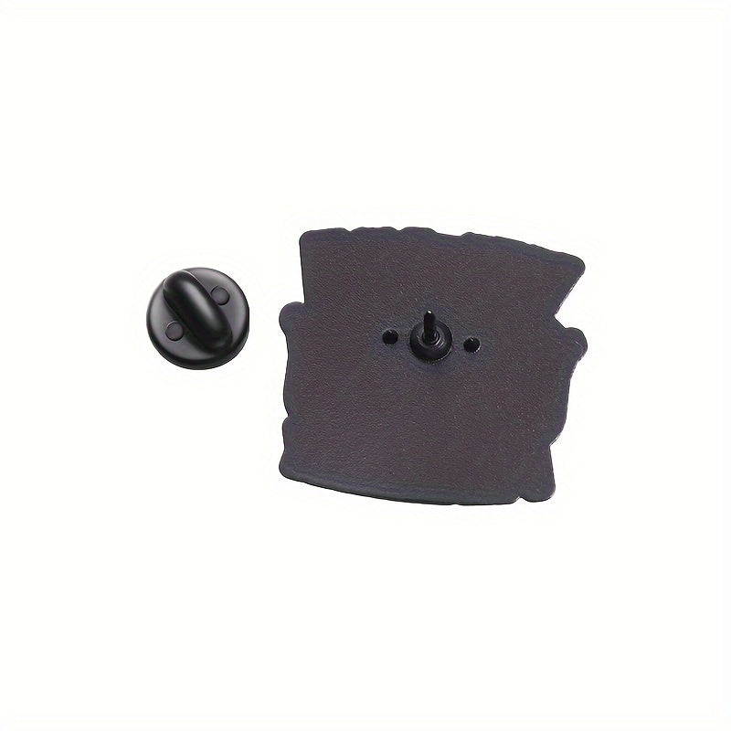 Set of 8 Enamel Brooch Pins with Humorous Phrases and Unique Shapes for Backpacks Coats and Hats