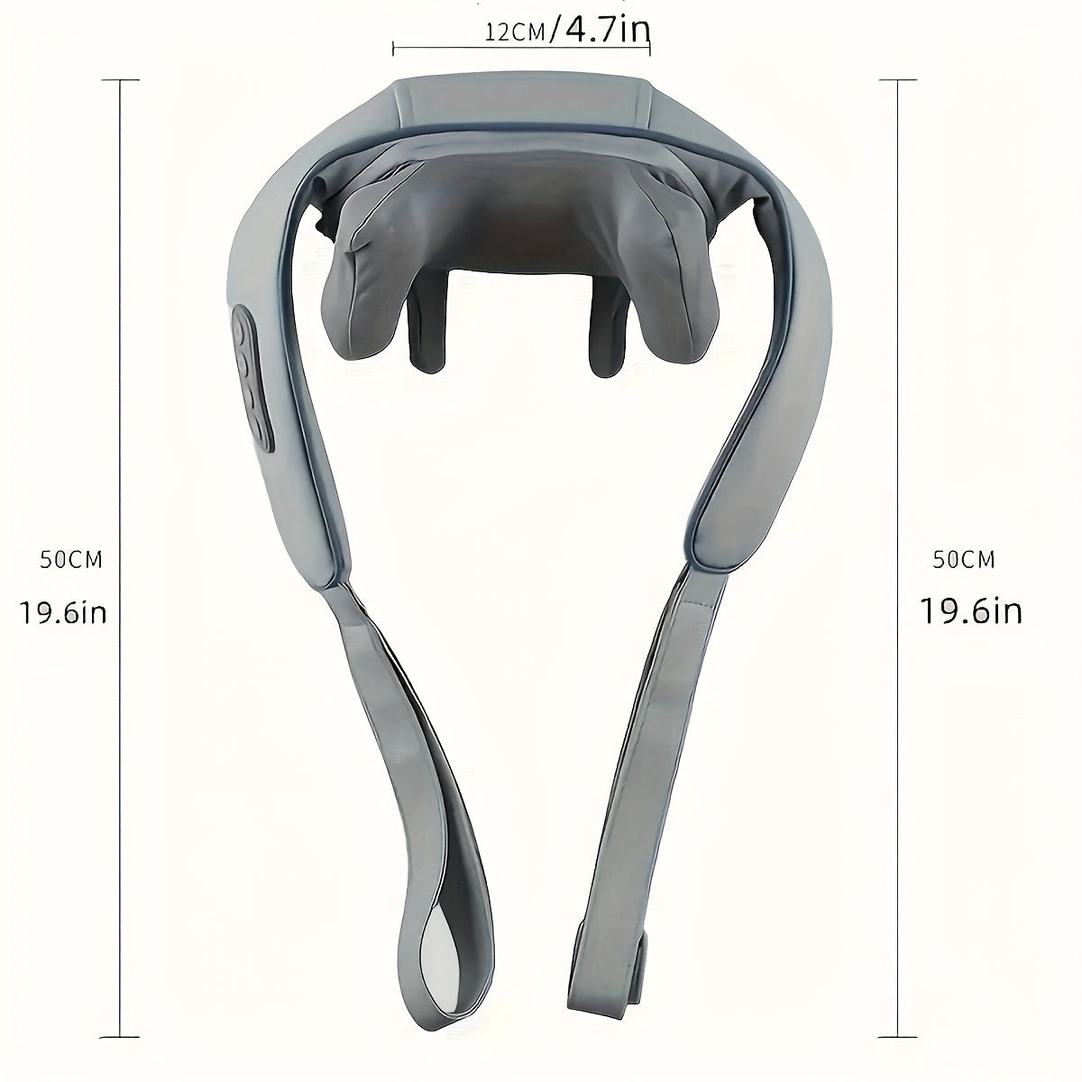 Almohadilla de masaje eléctrica para cuello, hombros, espalda y piernas, recargable por USB, portátil, unisex