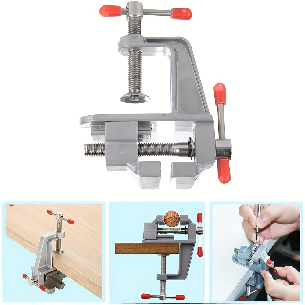 Aluminum Alloy Workbench Vise for DIY Jewelry Electronics Manual Clamp