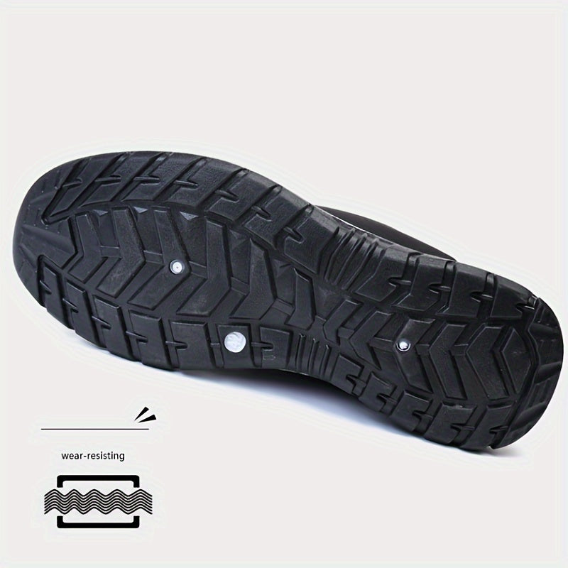 Men's Winter Fleece Snow Boots Non-Slip Ankle Casual Outdoor