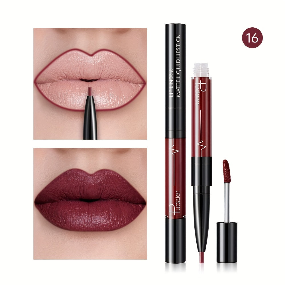 Женский водостойкий карандаш для губ с высокой пигментацией, матовая отделка